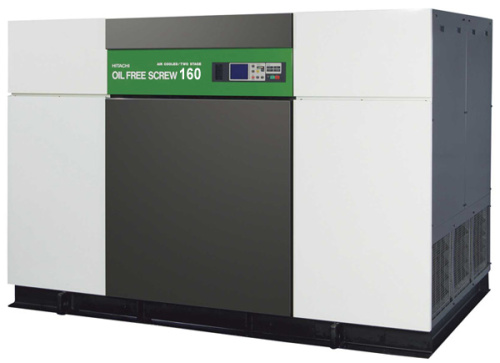 Безмасляный компрессор HITACHI DSP-160A5N2 (9,3 бара)